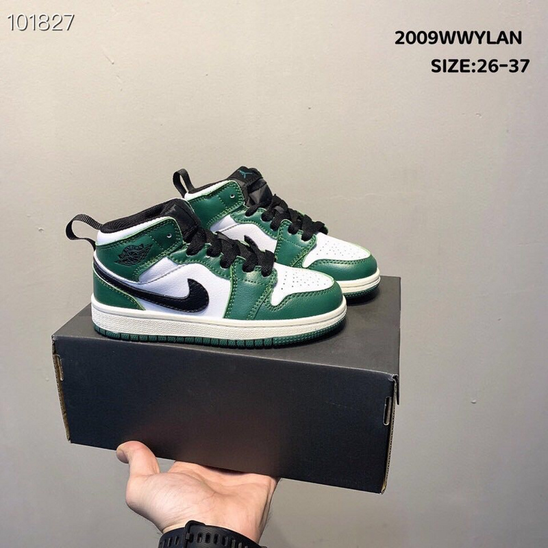 _Real head layer_ Nike Air Jordan Brand 1 AJ1 Jordan first high-end sports children_s shoes basketball shoes 26-37-ee26b207